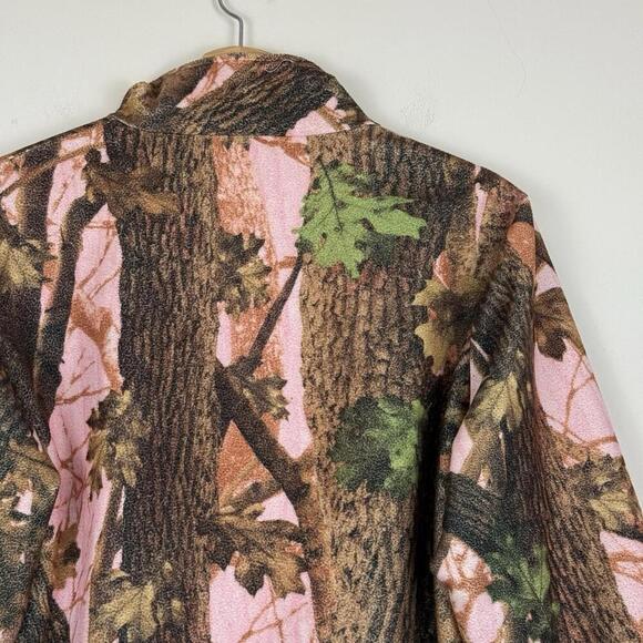 Vintage Aqua Stop Pink Camo Reversible Jacket Women’s Medium Hunting Outdoor Y2K - Picture 6 of 12